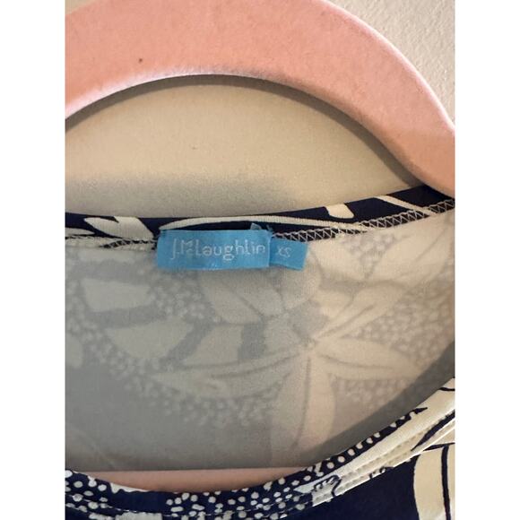 McLaughlin Catalina Cloth Swinging Palm Print Monkeys Top - Picture 3 of 4